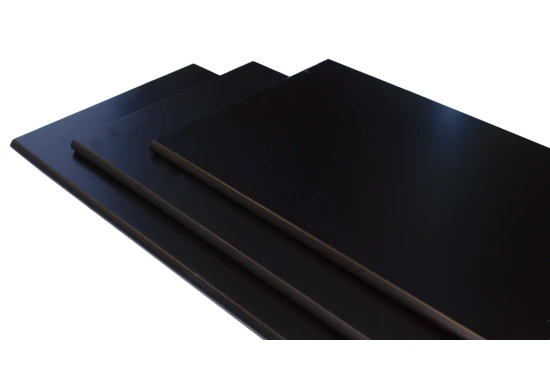 Hylde M-design 80x30x1,5 cm. - svart