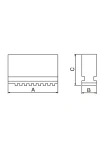Mjuka monoblockbackar för 3-back centrerpatron SJ-PS3-200