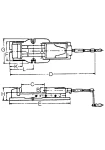 FJ 125 maskinskruvstycke med bred öppning