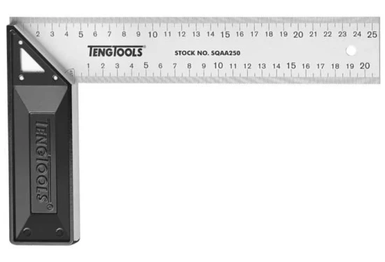 Snedkerivinkel med gering och aluminiumanslag Teng Tools SQA200 – SQA300