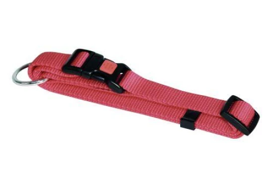 Halsband nylon rött 15 mm 30-45 cm