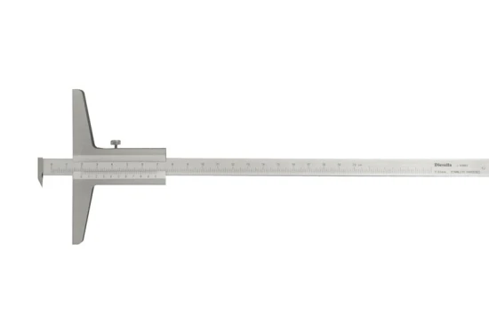 Dybdeskydelære 0-200 mmx0,02 med aftagelig hage (100 mm bro)