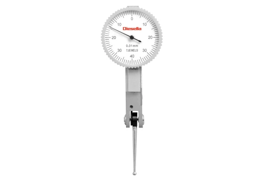 Vippeindikator 0-0,8 x 0,01 mm standard urskive med 25 mm vippearm
