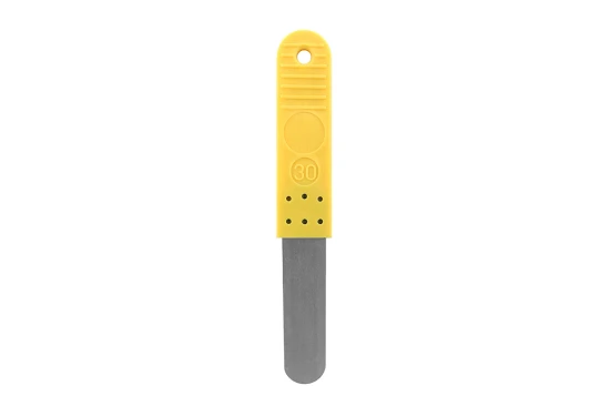 Sökblad 0,30 mm med plasthandtag (gul)