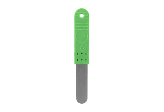 Sökblad 0,35 mm med plasthandtag (ljusgrön)