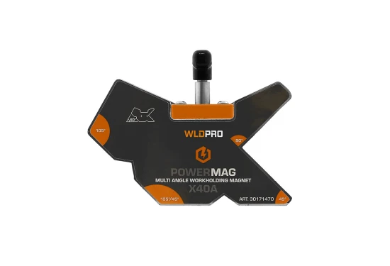 WLDPRO POWERMAG X40A Multivinkel Svejsemagnet med on/off funktion (245N/25kg)