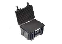 UTOMHUS koffert i svart 250x175x155 mm med skumstoppsning Volym: 6,6 L Modell: 2000/B/SI