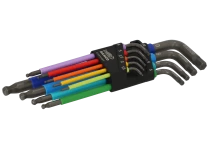 Stiftnøglesæt farvede nøgler lange 1,5-10mm, 9dele
