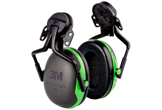 Peltor X1P5E høreværn t/hjelm, isoleret, grøn