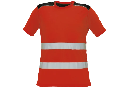 Knoxfield T-shirt refleks Hi-viz rød st. M