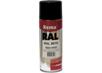 Kema industrilak RAL-9010 ren hvid spray 400ml