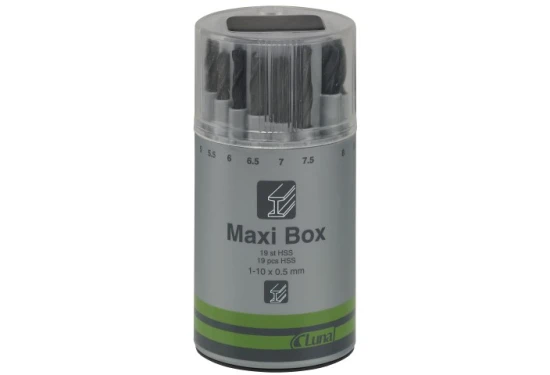 HSS borrset Luna Maxi Box 1-10 mm