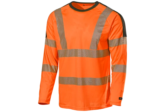 T-Shirt 6121P Orange/Svart Strl. S