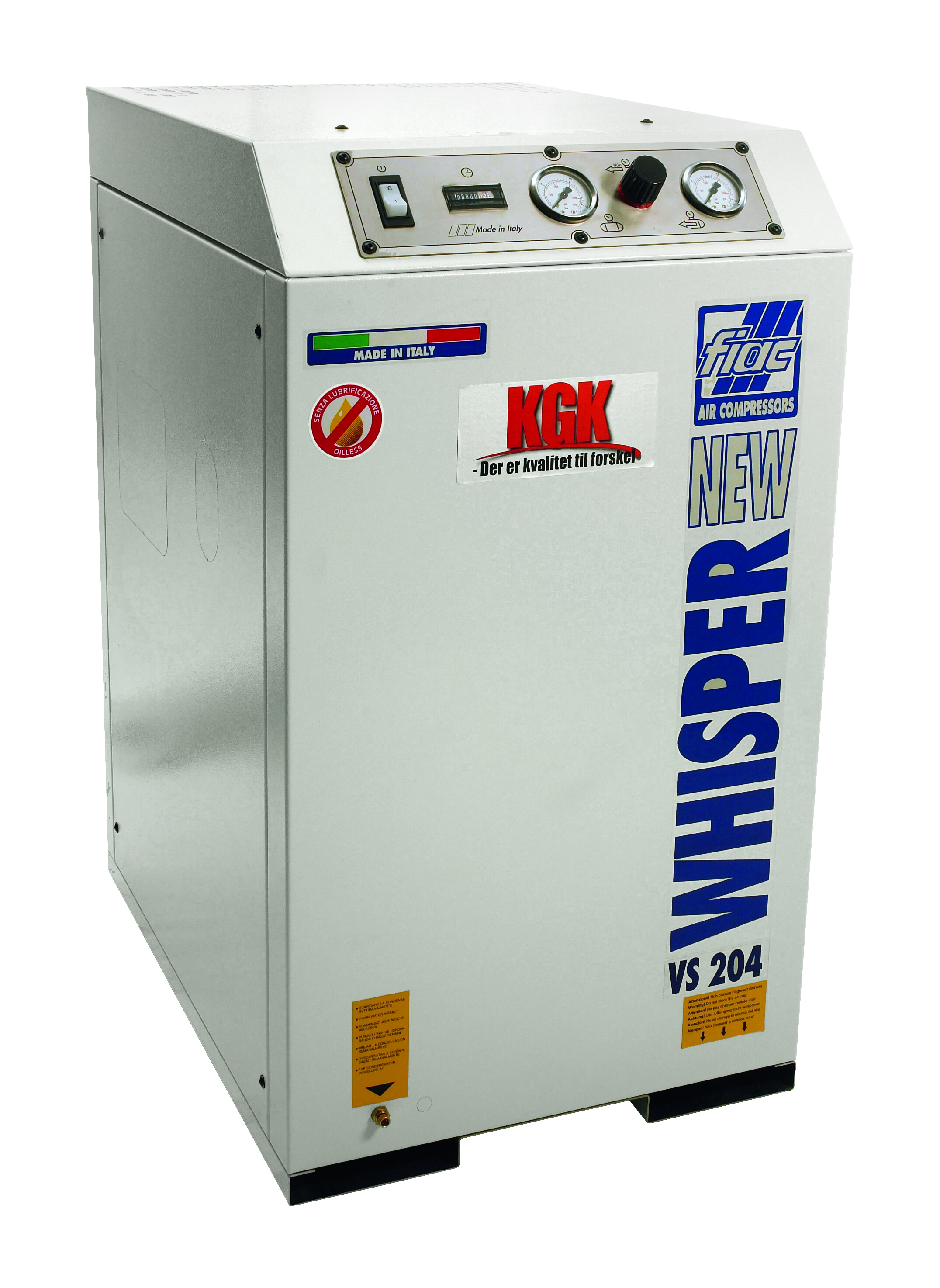 Whisper 2 (VS 204) stationär kompressor 2,0 HK 230V