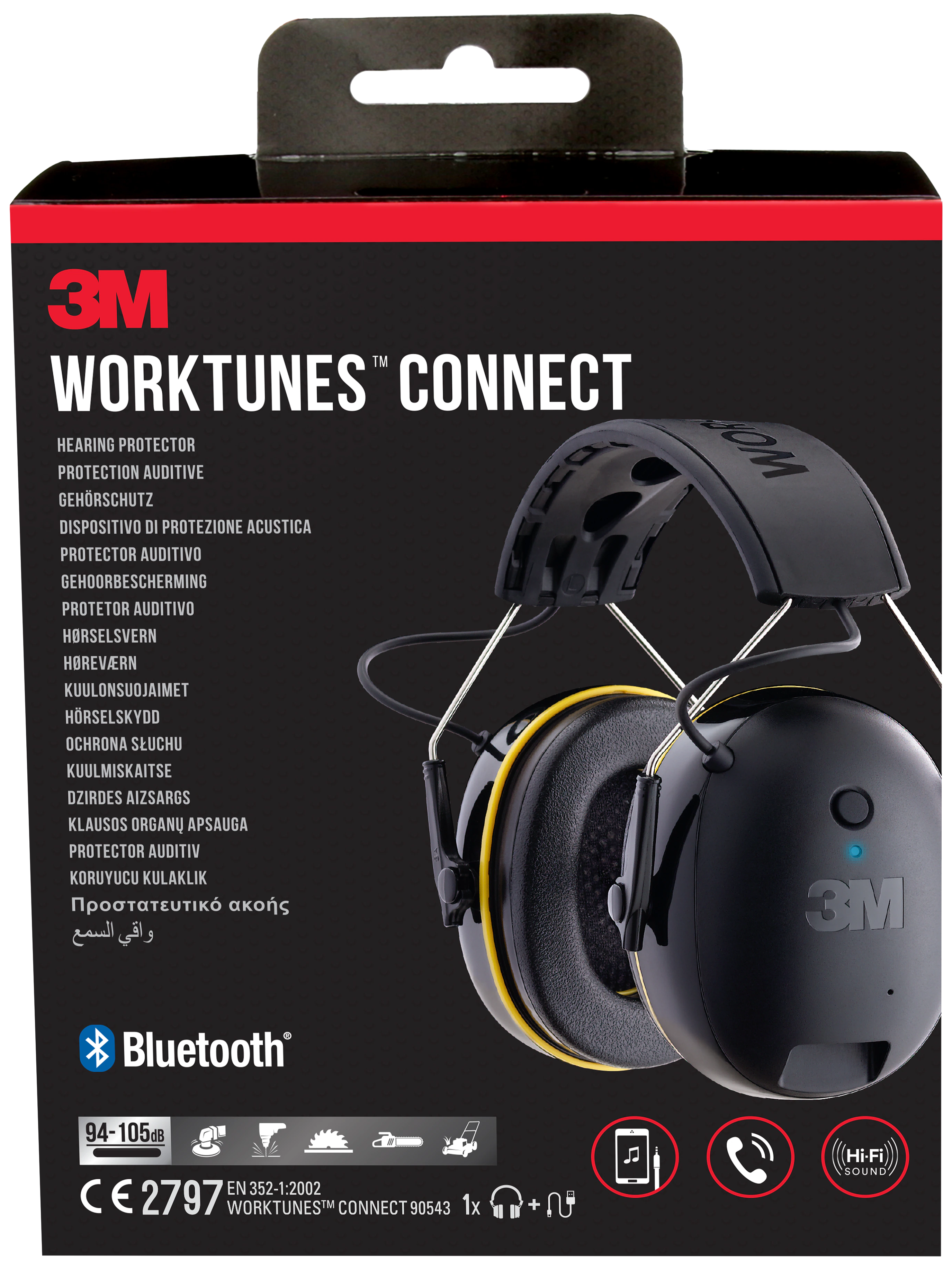 WorkTunes Connect høreværn m/Bluetooth, 90543EC1