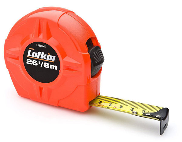 Lufkin 1/25mm x 25/8m Hi-Viz Orange Value måttband, metrisk/engelsk